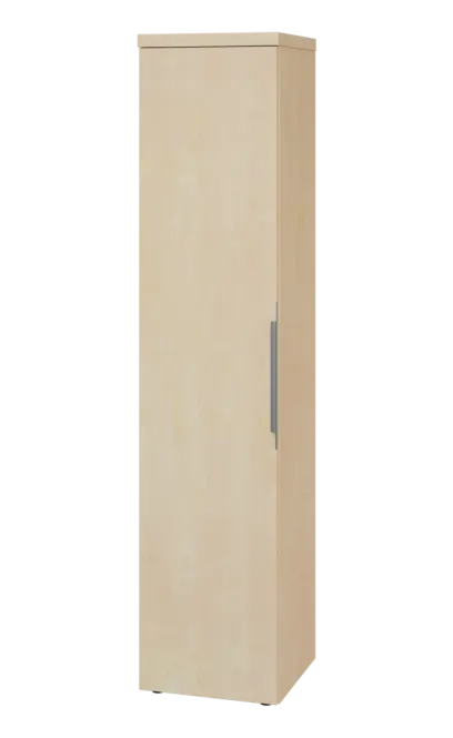 SIN 5 - 4D kancelářská skříň, 1-dveřová, levá, 1820x400x400, bříza světlá